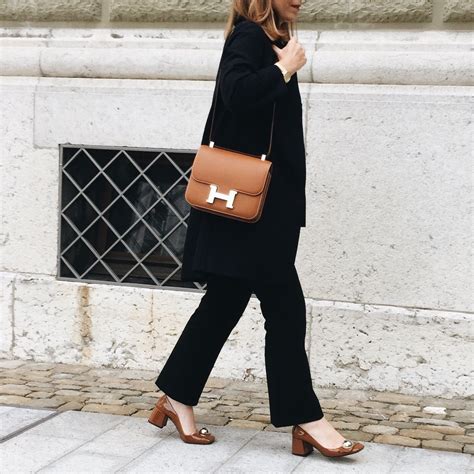 hermes brown leather purse|black hermes bag outfit.